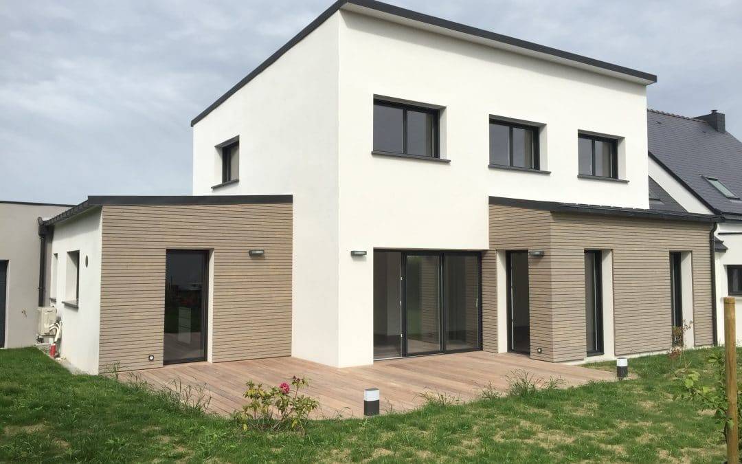 CONSTRUCTION D’UNE MAISON À TOIT PLAT À PLOUGOUMELEN – 2019